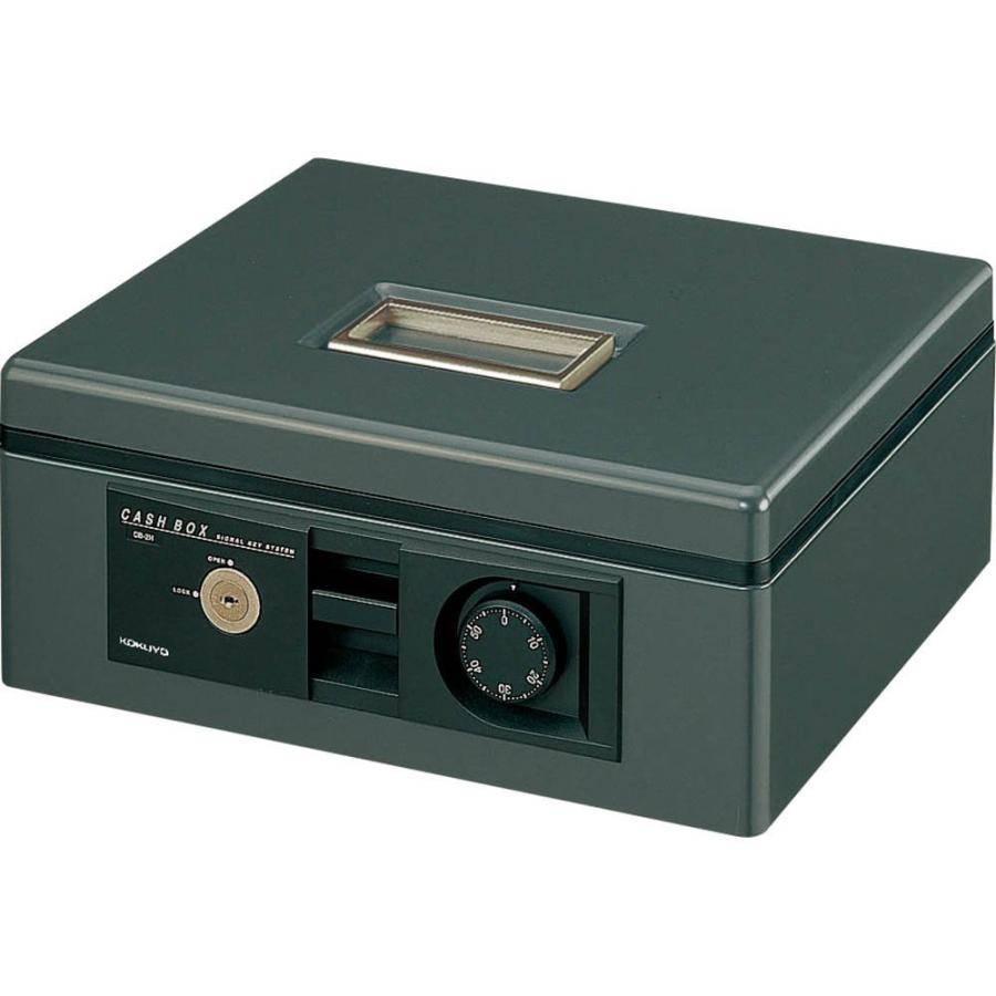 （まとめ買い）コクヨ 手提げ金庫 ダイヤル付き B5 グレー CB-12DM 〔3個セット〕