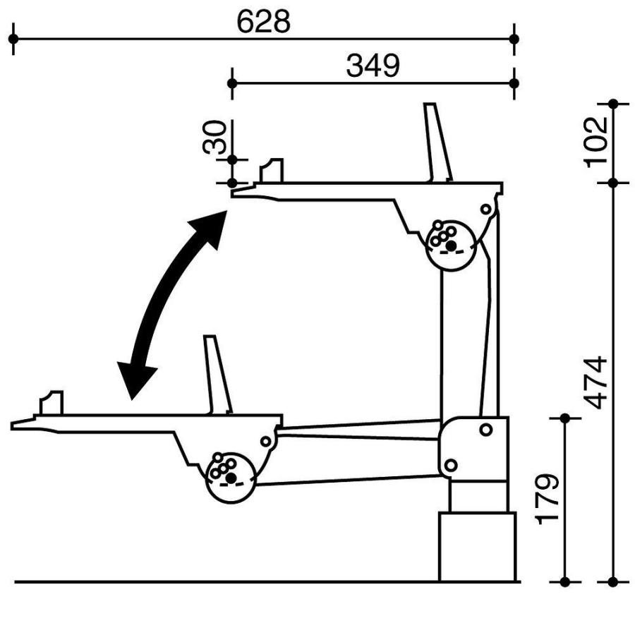 KOKUYO（コクヨ） テレホンスタンド UNIFEEL リフトタイプ ライト