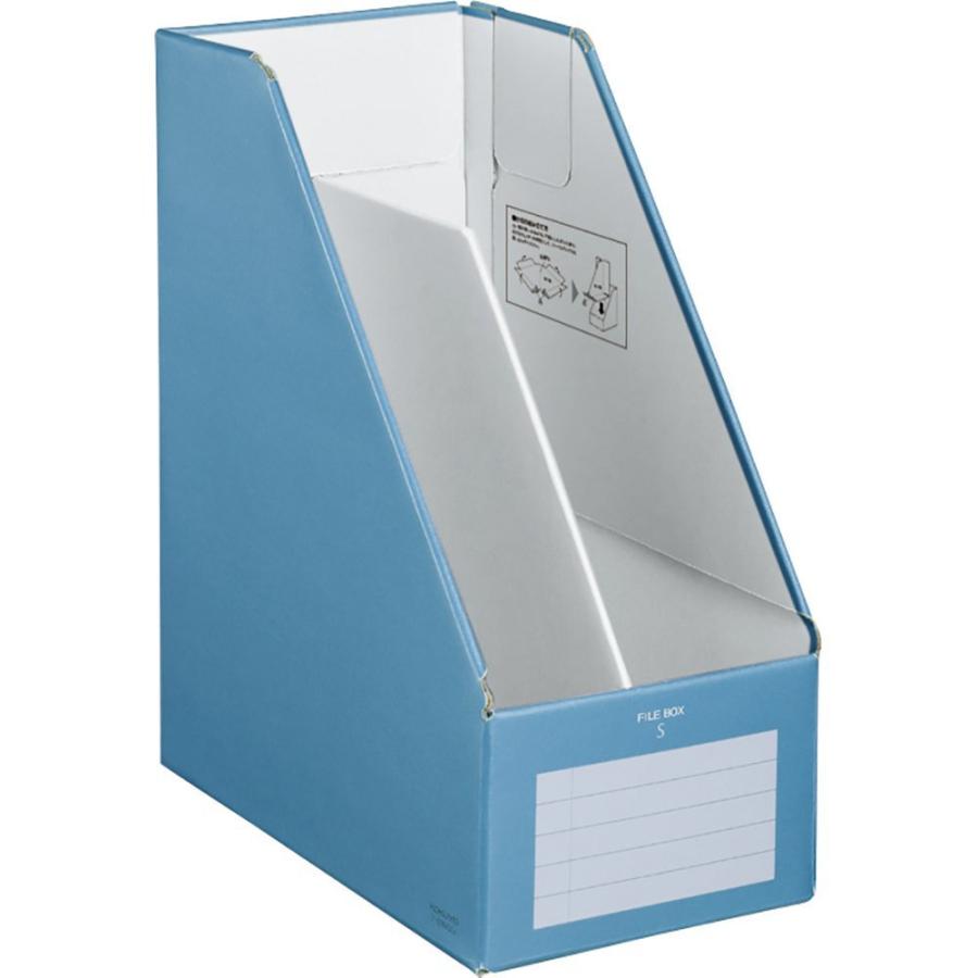 （まとめ買い）コクヨ ファイルボックスS ワイドタイプ A4 青 フ-EW450B 〔5冊セット〕