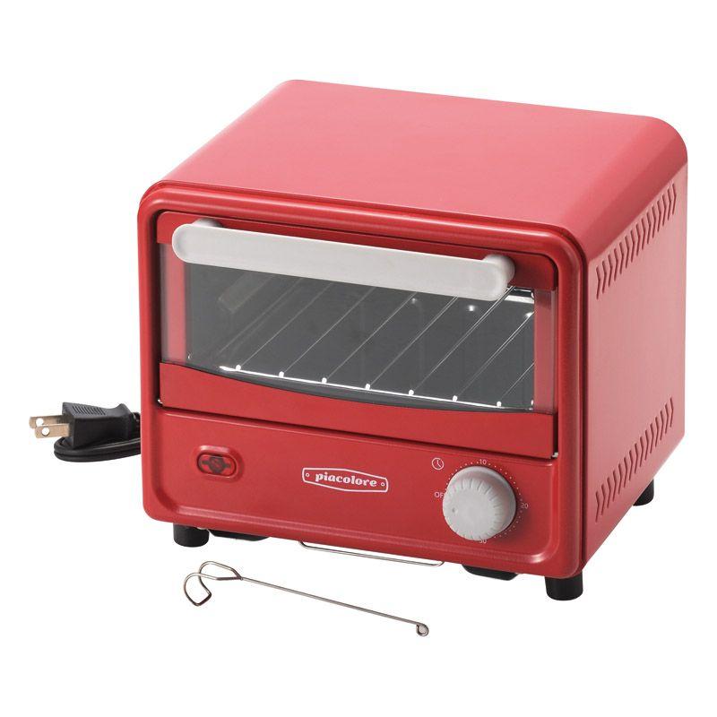 ギフト〕ピアコローレ ミニオーブントースター レッド PCL-40R
