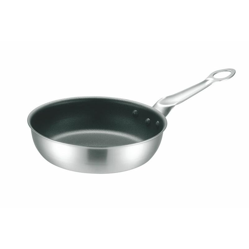 本間製作所 仔犬印 IHマエストロ 2層鋼クラッド 深型フライパン 24cm