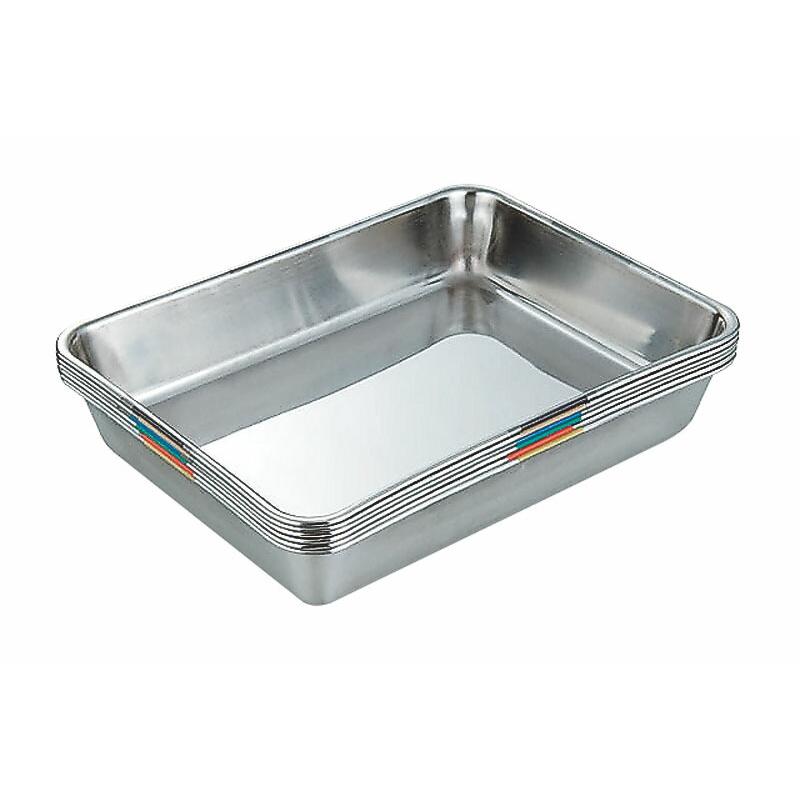 カンダ 18-8 カラー角バット 8枚取 赤