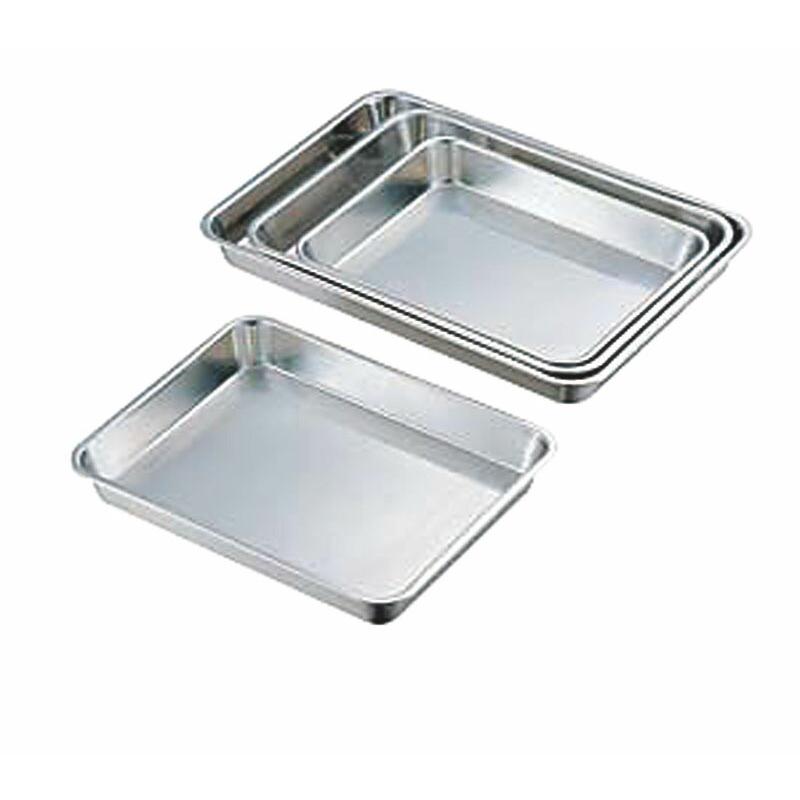 （まとめ買い）大屋金属 CLO 18-8浅型角バット 6枚取4/5 〔×3〕