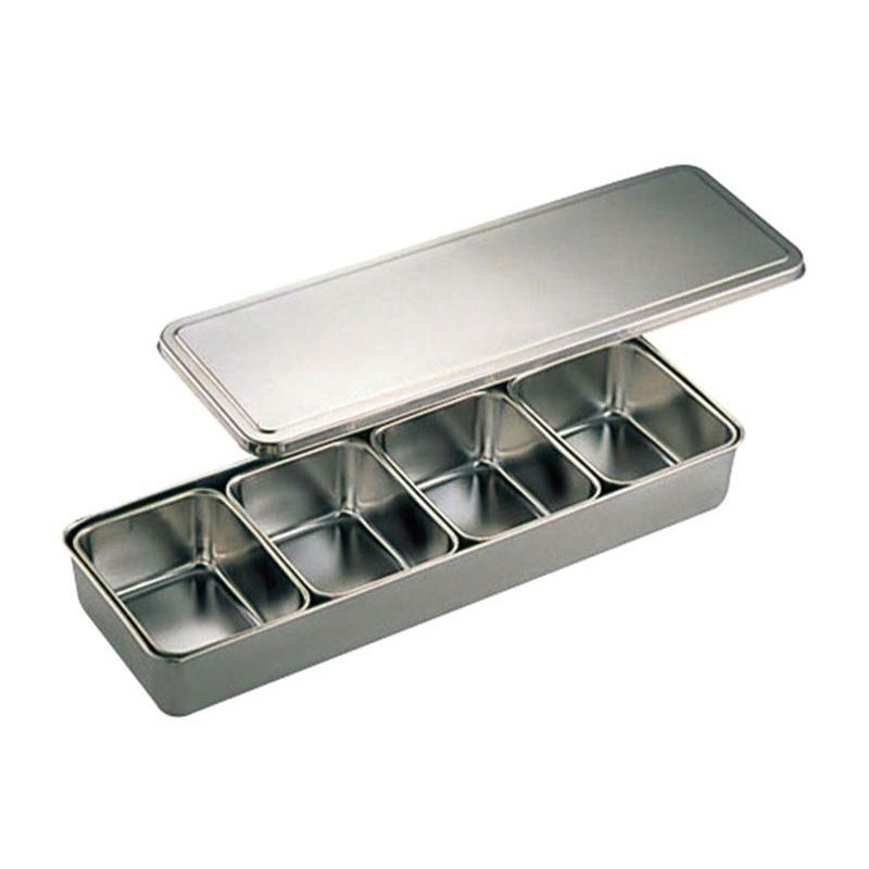 三宝産業 UK 調味料入バット(抗菌中子付)0号 角4個入