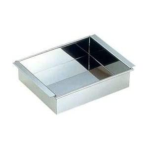 （まとめ買い）カンダ 18-8業務用 玉子豆腐器 関東型 27cm 〔×3〕