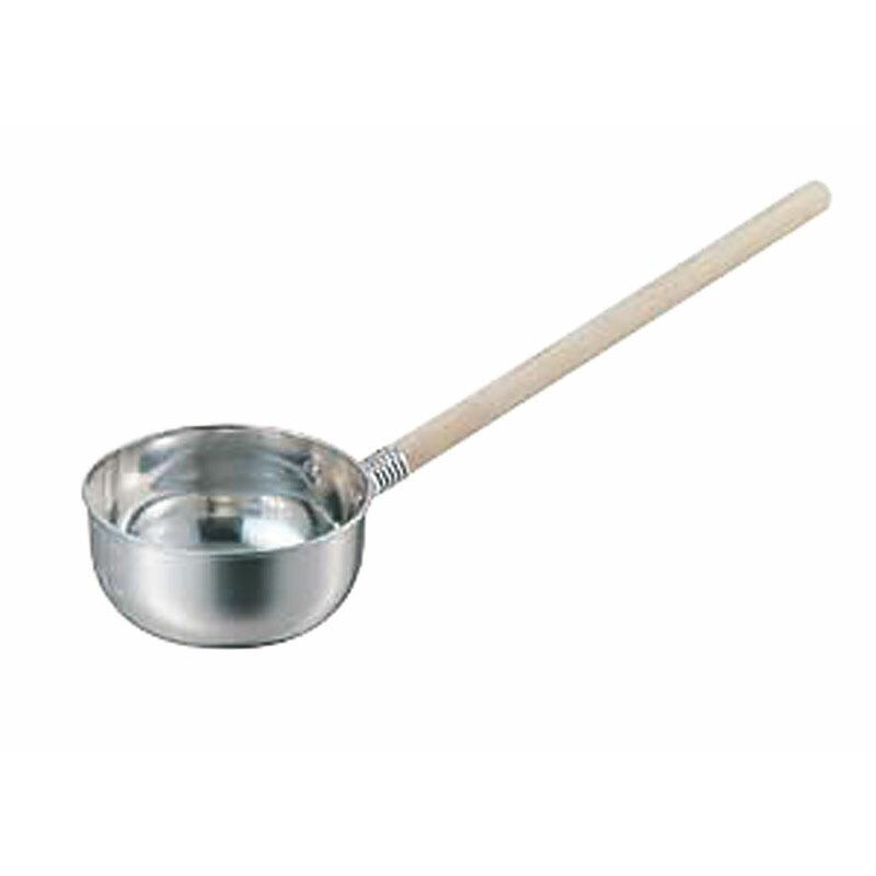 （まとめ買い）猪熊製作所 柏 18-8水杓子 深型 16.5cm(1800cc) 〔×3〕