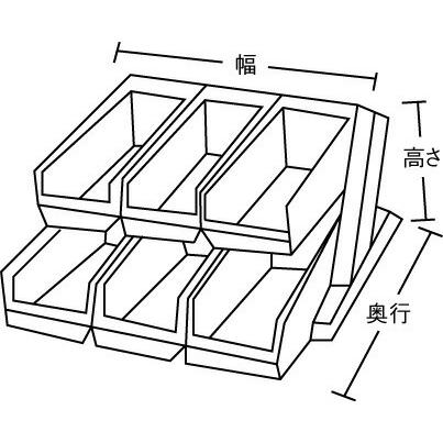 カンダ DXオーガナイザー 2段4列 ブラウンの画像