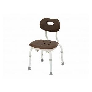 パナソニックエイジフリー シャワーチェア 〔ユクリア〕 コンパクト スツール背付N モカブラウン PN-L41121BR