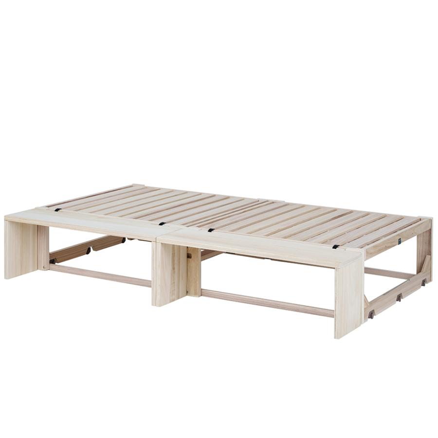 桐らくねプレミアム専用オプション品] 日本製 折りたたみベッド