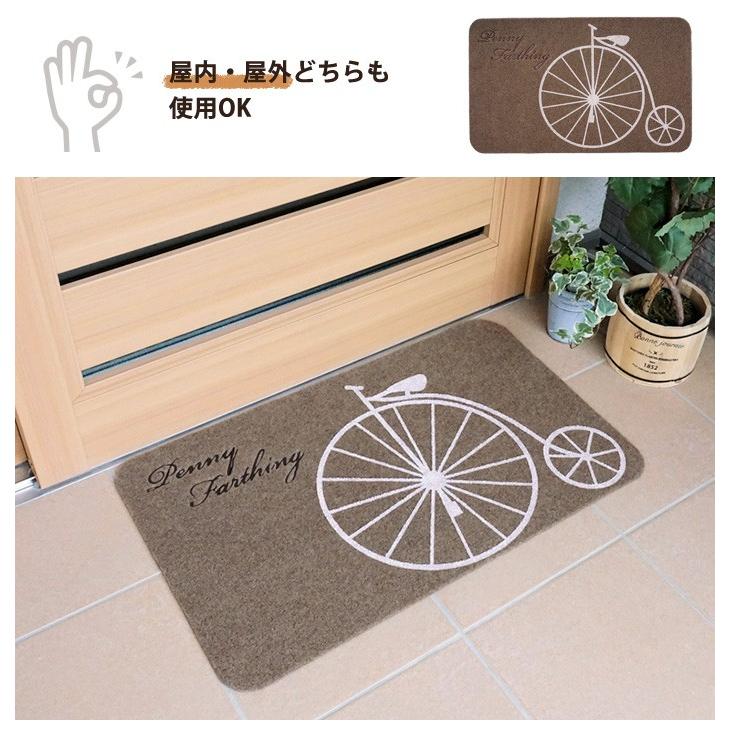 玄関マット マット 室内 屋外 屋内 泥落とし エントランスマット Classic Bike 45 75cm 洗える おしゃれ 北欧 外 かわいい 薄型 カキウチ Rk メーカー直送 Kiriyama 通販 Yahoo ショッピング