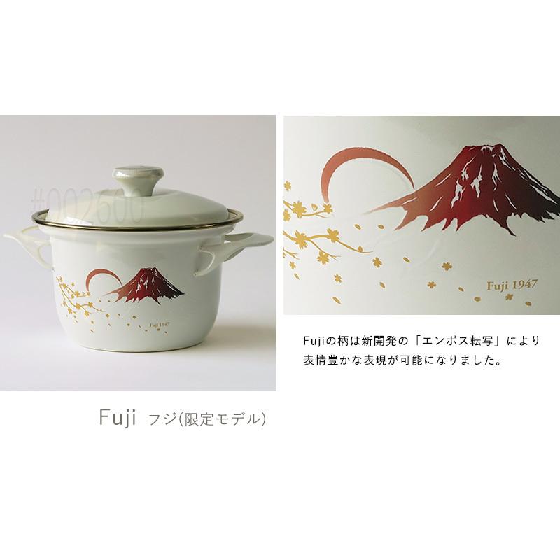 富士ホーロー 公認商品 両手鍋 16cm IH対応 EXシリーズ(EX-16C) 2.1L