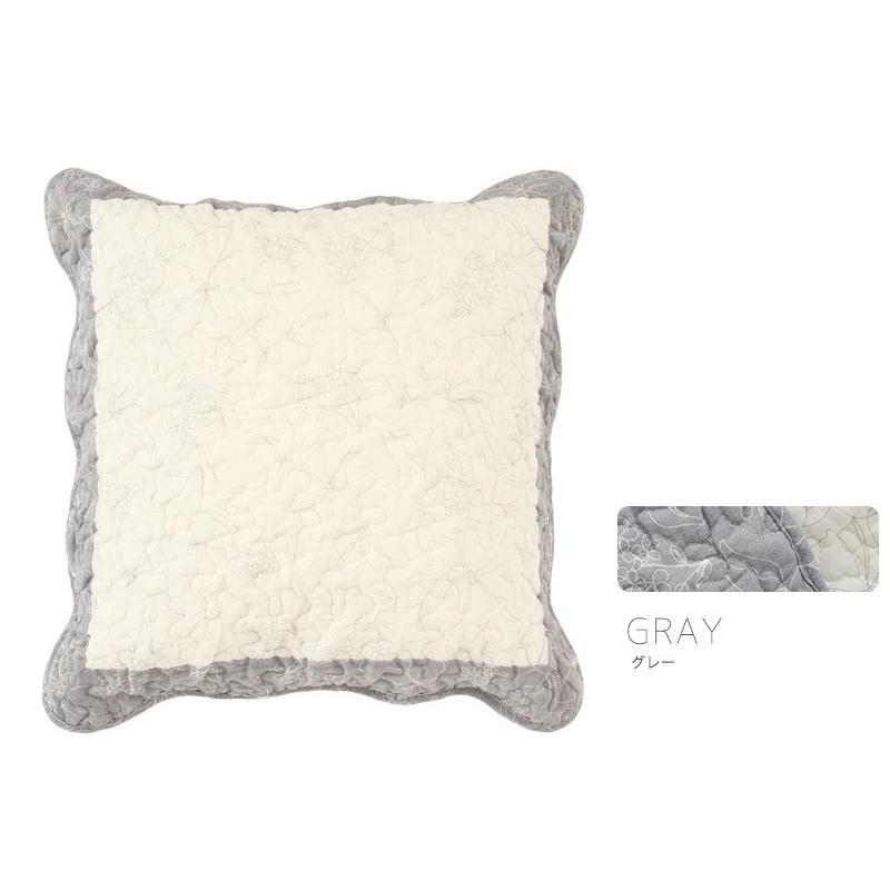 Gre-One（グレワン） 座布団カバー 55×59 北欧 キルト 綿 綿100