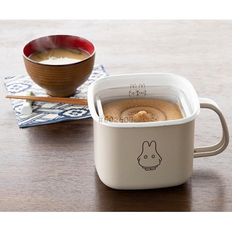 富士ホーロー 公認商品 味噌 容器 味噌ポット ミッフィー パステル