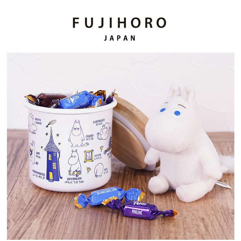 富士ホーロー 公認商品 ムーミン 保存容器 0.6L お菓子入れ