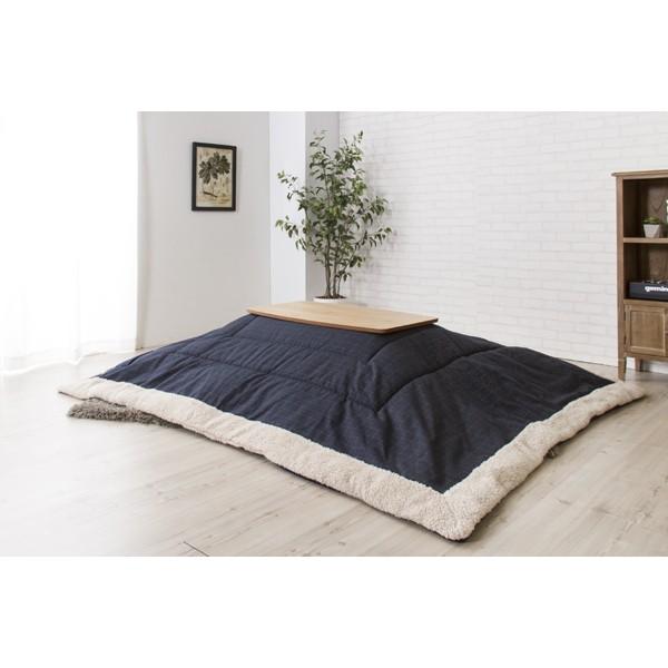 薄掛こたつ掛け布団 こたつ布団 正方形 190×190cm(天板サイズ80×80cm 以下) コタツ掛け布団 こたつふとん ※こたつ本体はついておりません。の画像