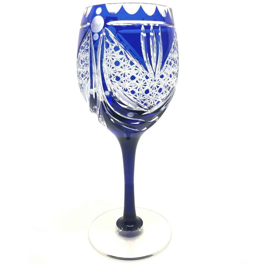 馬銜と蹄鉄ワイングラス　切子工房箴光  　切子/ワイングラス/赤ワイン/ガラス/創作/高品質/贈り物/プレゼント/退職祝い/切子作家/伝統的な製法_1