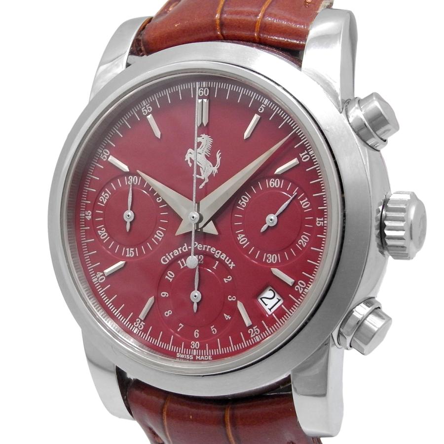 ジラールペルゴ フェラーリ クロノグラフ デイト 自動巻き オートマ 