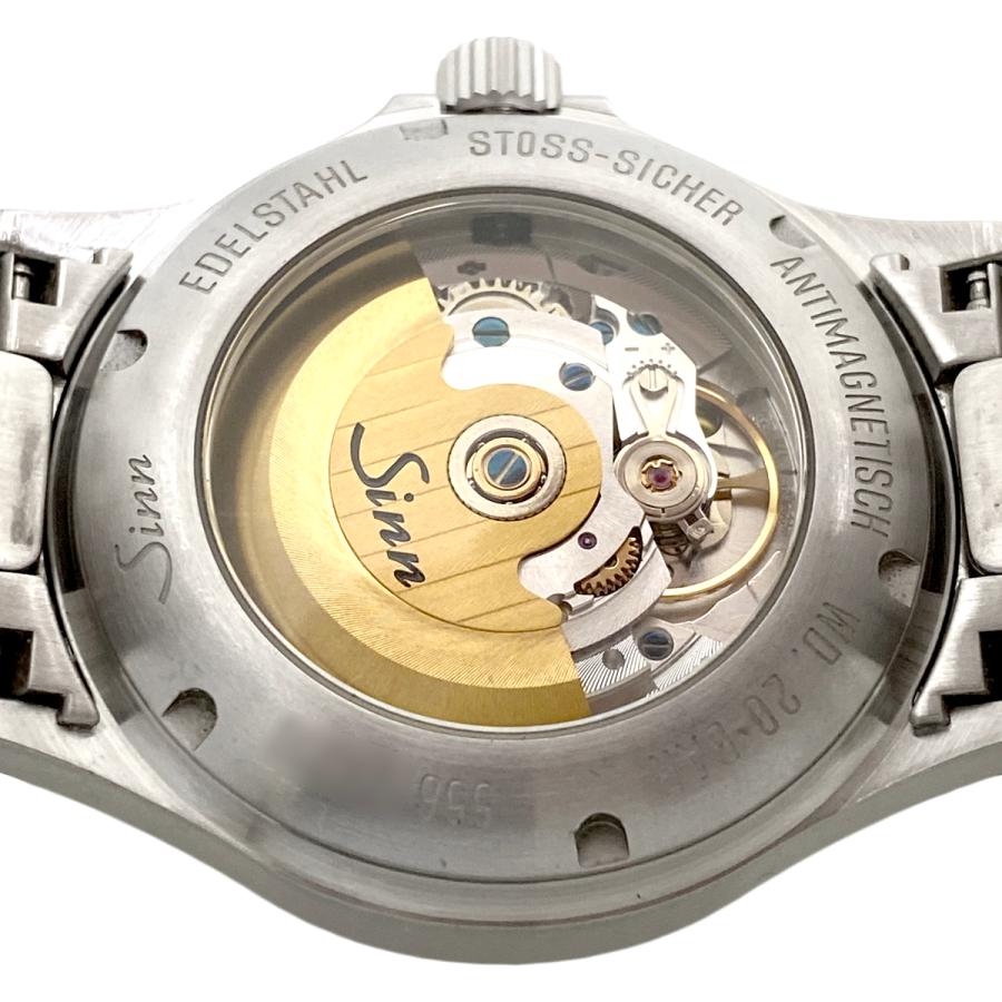 Sinn 556 自動巻き Sinn ジン 556 デイト メンズ 自動巻き オートマ 黒文字盤 裏