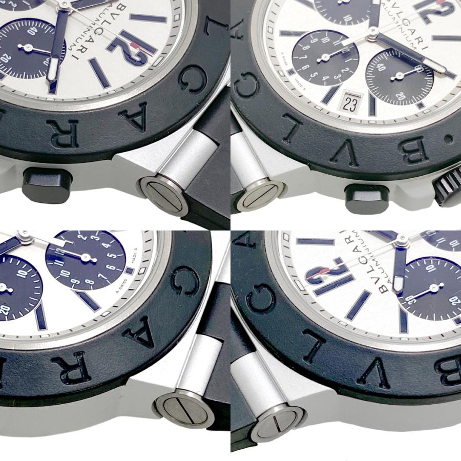 BVLGARI ブルガリ アルミニウム クロノグラフ デイト メンズ 自動巻き 