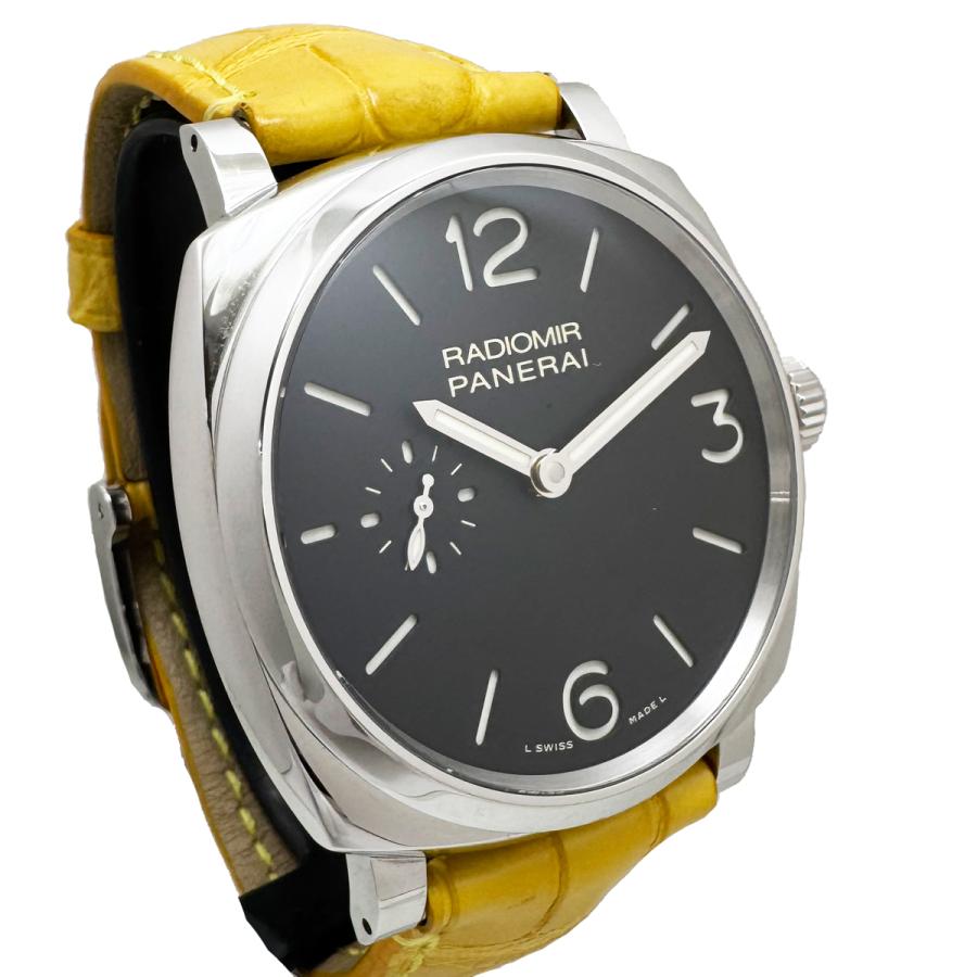 【PANERAI/パネライ】 PAM00514  ラジオミール1940 3デイズ/3DAYS 腕時計 ステンレススチール/レザー(ダメージ加工) 手巻き 黒文字盤 メンズ【中古】【真子質店】【BL】【DxMiI】 PANERAI/パネライ】 PAM00514 ラジオミール1940 3デイズ/3DAYS 腕時計