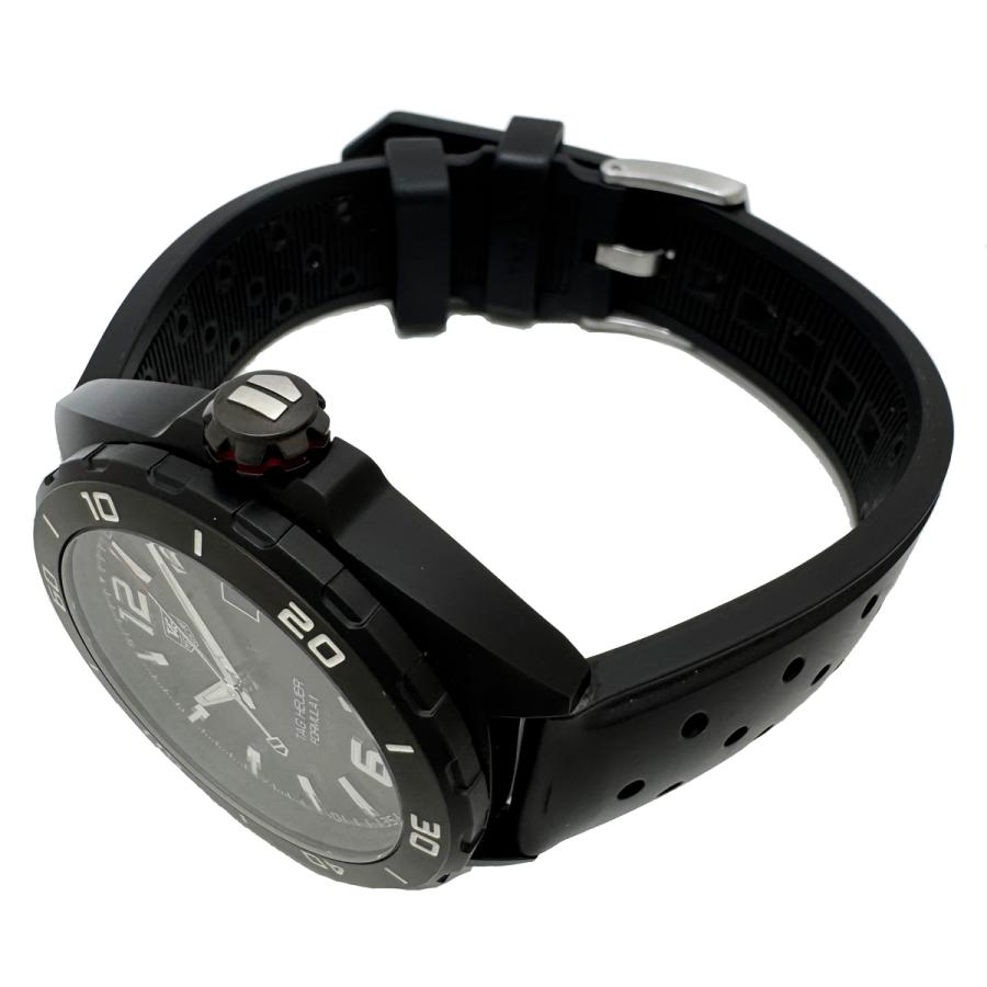 フォーミュラ1 タグホイヤー フルブラック デイト キャリバー5 自動  