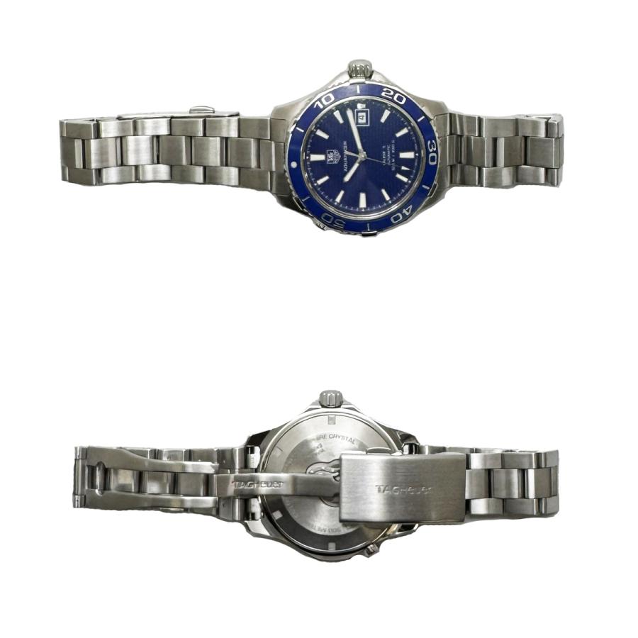 アクアレーサー タグホイヤー デイト オートマ 自動巻き 青文字盤