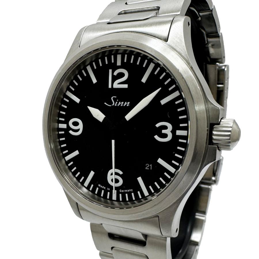 Sinn（ジン） 556.A デイト メンズ 自動巻き オートマ 黒文字盤 裏スケ