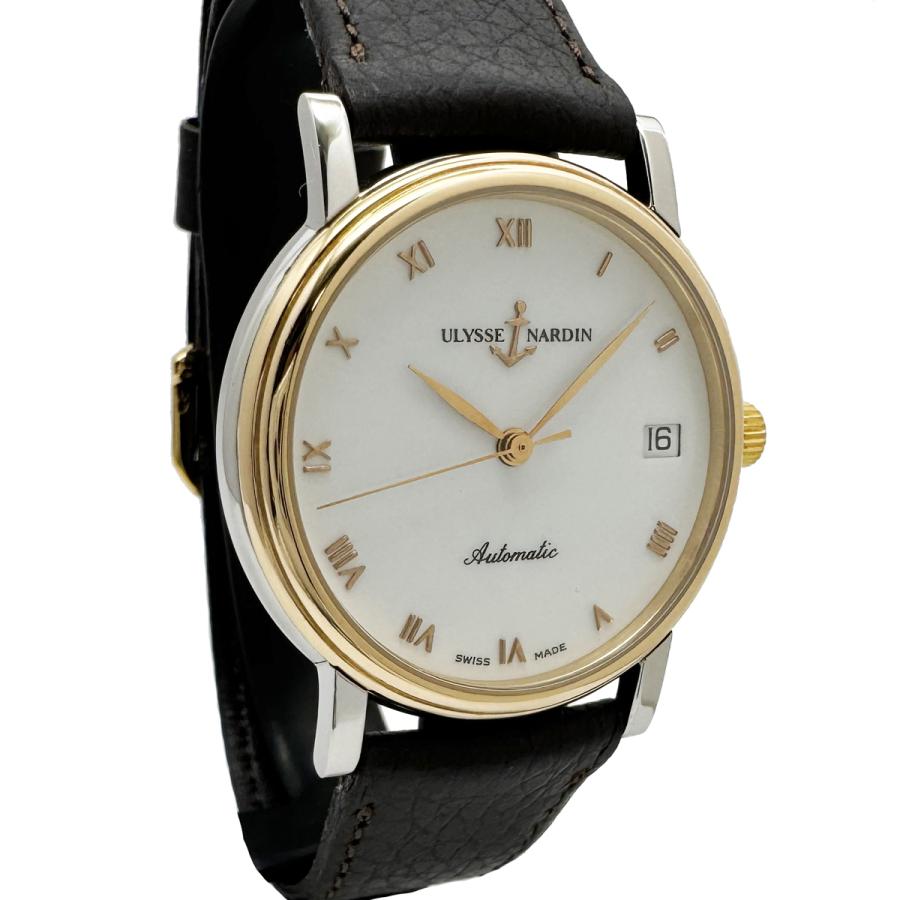 ❁*❁様 Ulysse Nardin 自動巻き腕時計 3000m防水 ULYSSE NARDIN（ユリスナルダン） サンシアー デイト コンビ 自動巻き