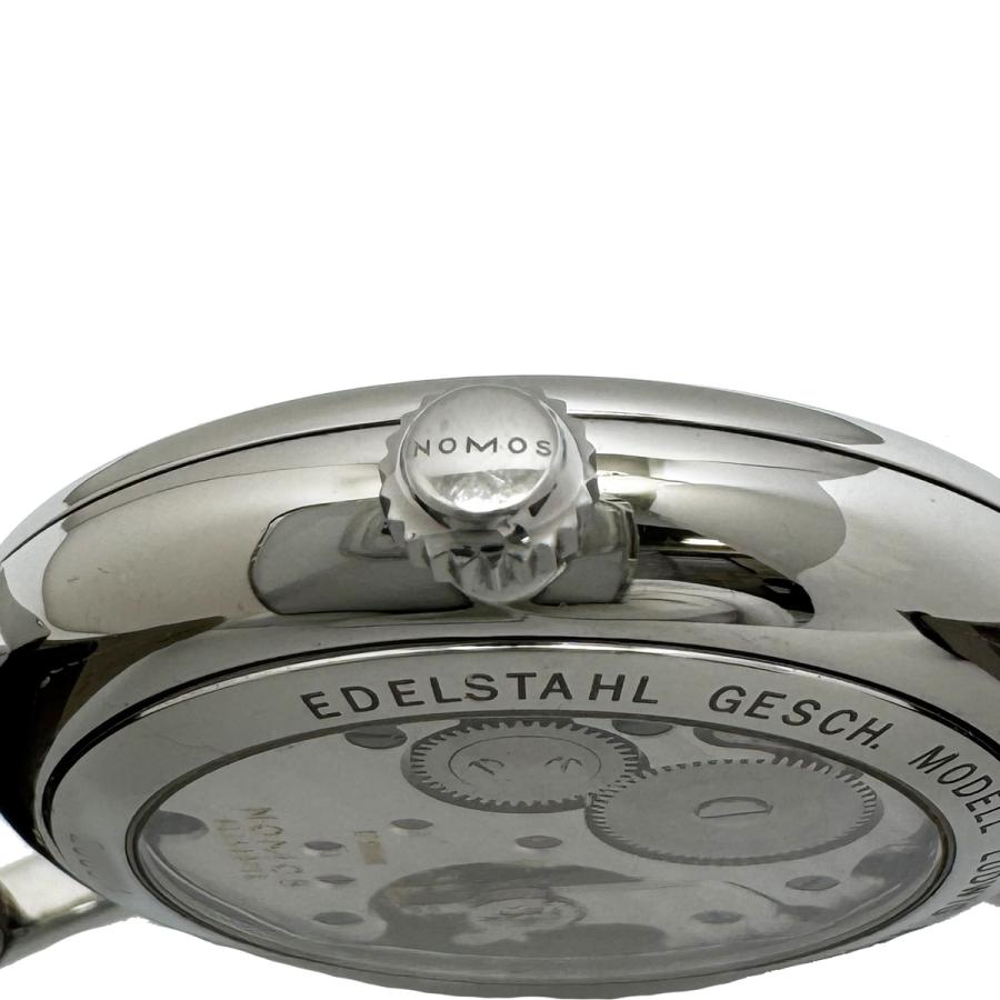 ノモス ラドウィッグ35 手巻き メンズ スモールセコンド 裏スケ LD1A2W2 NOMOS LUDWIG シルバー文字盤 ラドウィッグ 箱 保証書付きの画像