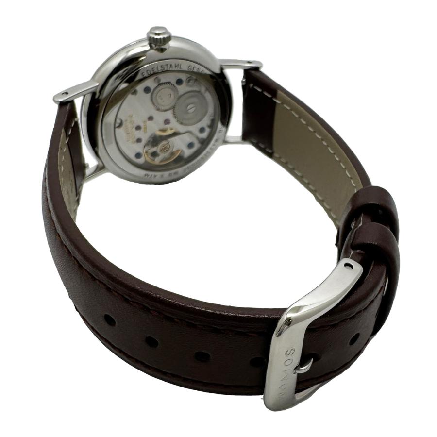 ノモス ラドウィッグ35 手巻き メンズ スモールセコンド 裏スケ LD1A2W2 NOMOS LUDWIG シルバー文字盤 ラドウィッグ 箱 保証書付きの画像