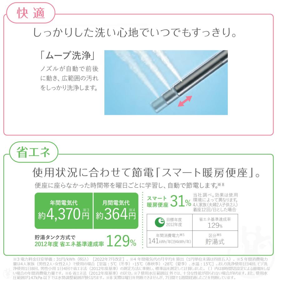 Panasonic (在庫あり) 温水洗浄便座 CH951SPF パステル Panasonic (在庫あり) 温水洗浄便座 CH951SPF パステル