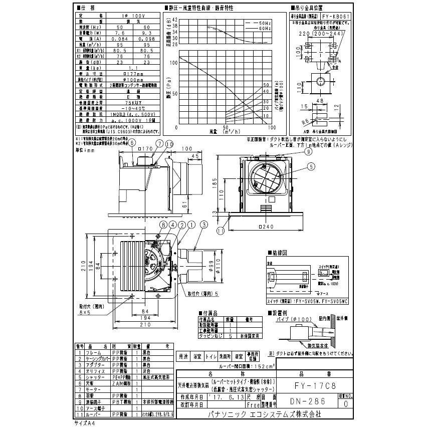 在庫あり) FY-17C8 パナソニック 天井埋込形 ダクト用排気 低騒音形 ルーバーセット FY-17C7後継品 適用パイプ径:φ100mm :FY- 17C8:キリン商店 ヤフーショッピング店 - 通販 - Yahoo!ショッピング 在庫あり) FY-17C8 パナソニック 天井埋込形 ダクト用排気 低騒音形 ルーバーセット FY-17C7後継品 適用パイプ径:φ100mm :FY- 17C8:キリン商店 ヤフーショッピング店 - 通販 - Yahoo!ショッピング