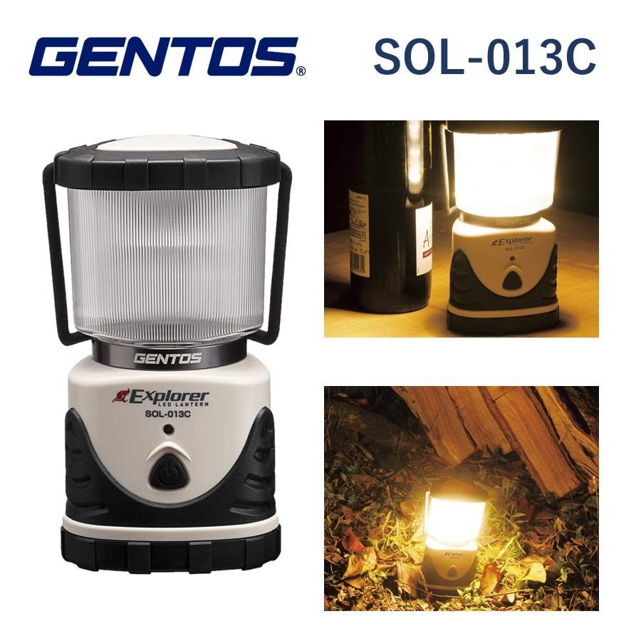 在庫あり) ジェントス GENTOS LEDランタン SOL-013C キャンプ用品 電池