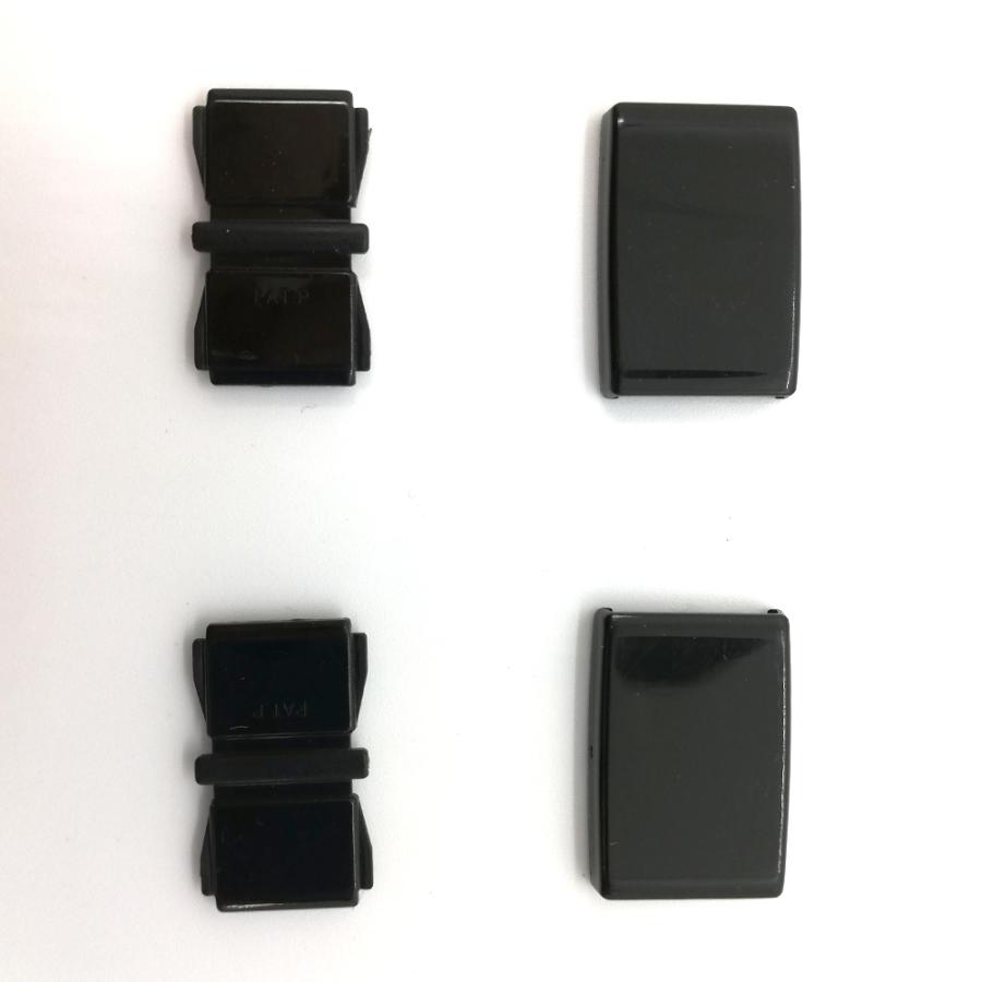 在庫処分品 ゴムパッチン ゴムバンド 平ゴム 10mm用 挟むだけ 黒 