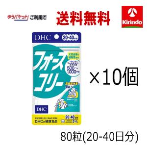 DHC 送料無料 10個セット フォースコリー 80粒入(20日〜40日分)×10袋  