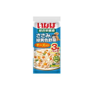 ささみと緑黄色野菜 いなばペットフード チーズ入り 60g×3袋 : キリン