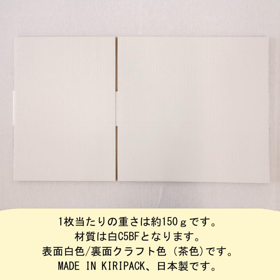 桐パック 段ボール 白 ダンボール箱 60サイズ A4 国産 100枚