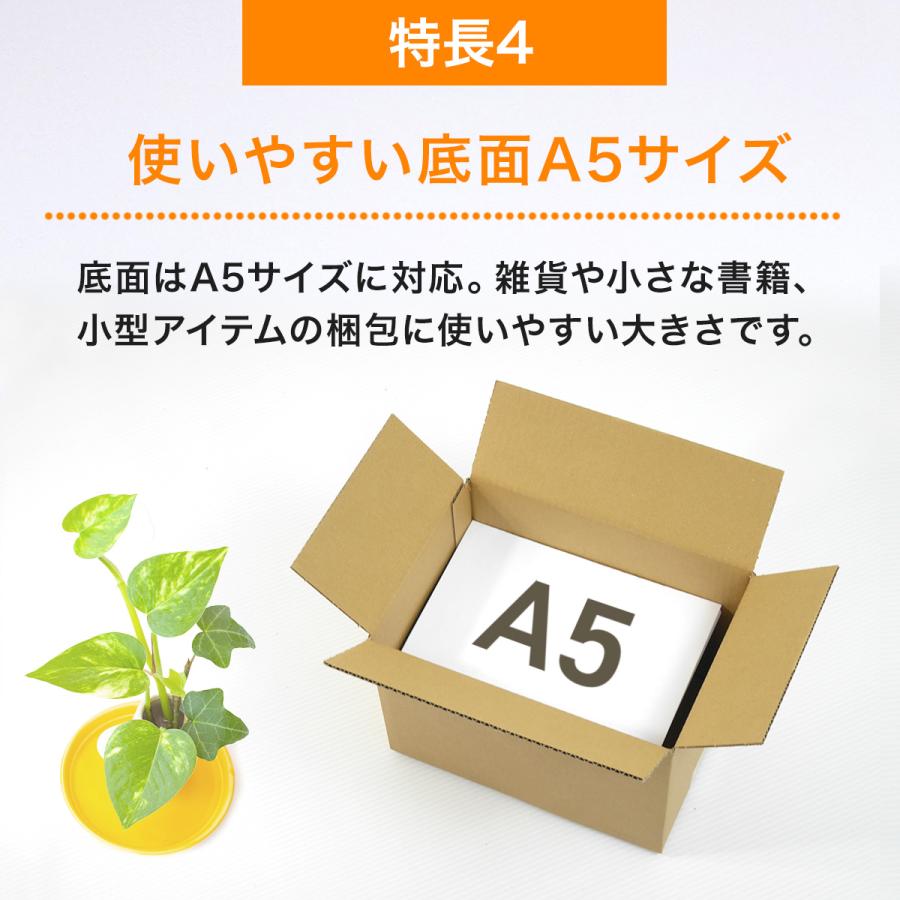 桐パック 激安 段ボール 段ボール箱 60サイズ A5 120枚 小さい 広告