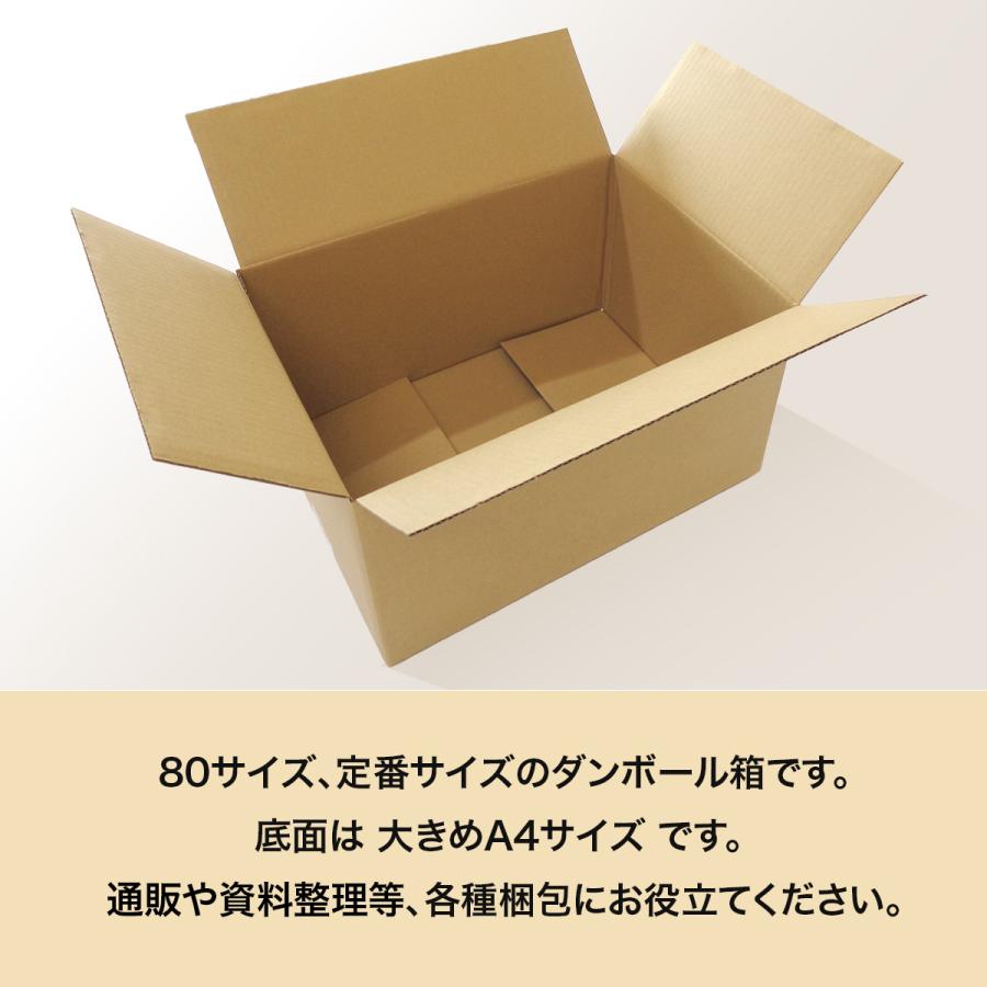 桐パック ダンボール 段ボール箱 80サイズ 定番 A4 国産 20枚セット