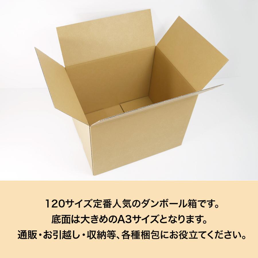 段ボール ダンボール箱 120サイズ 安い 40枚セット 引っ越し 収納 丈夫 国産  梱包 宅配 通販 ゆうパック｜kiripack｜05