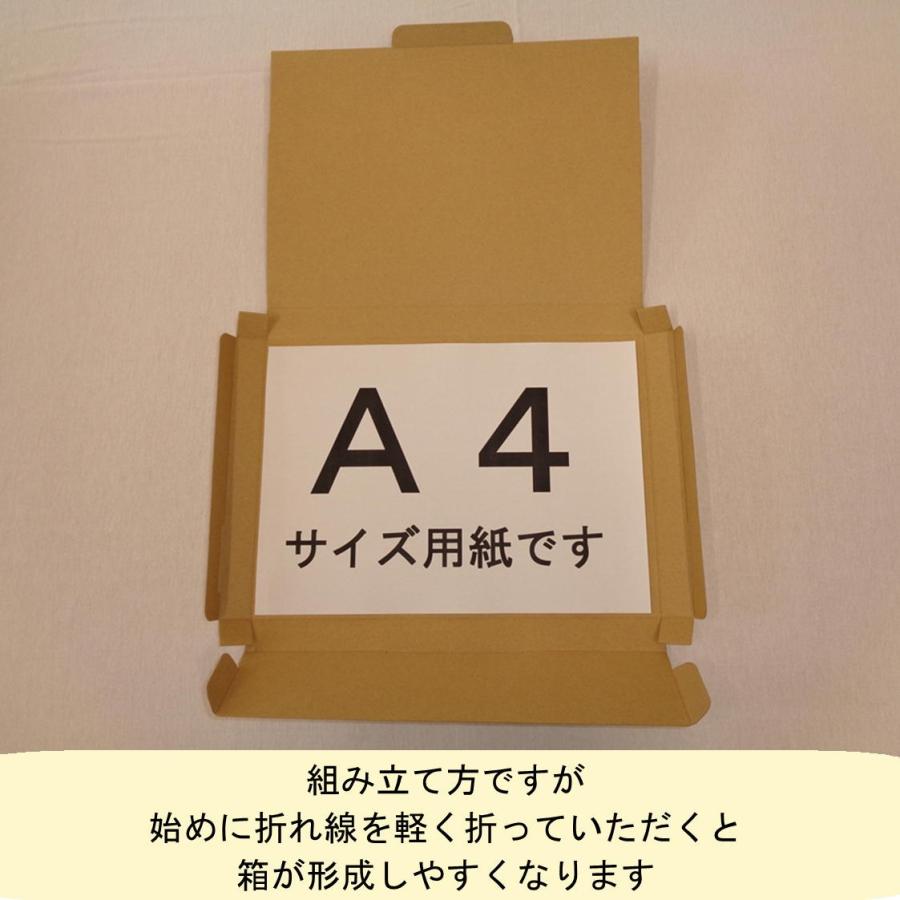 桐パック ネコポス用段ボール箱A4サイズ(外寸：308×221×28mm) 200枚