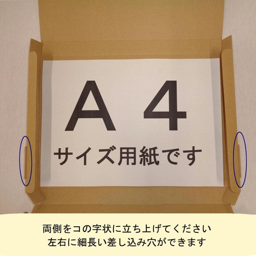 桐パック ネコポス用段ボール箱A4サイズ(外寸：308×221×28mm) 20枚(1