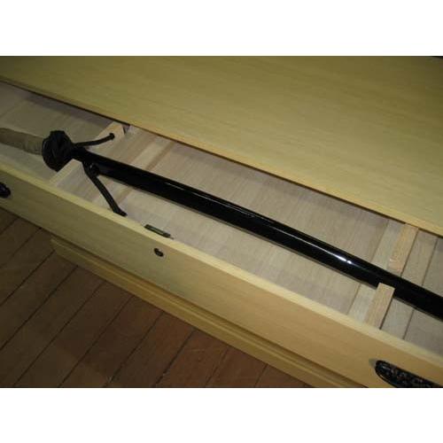 桐たんすタンス刀シンプル日本刀白鞘鍵付総桐刀箪笥4段鍵付・全段通し