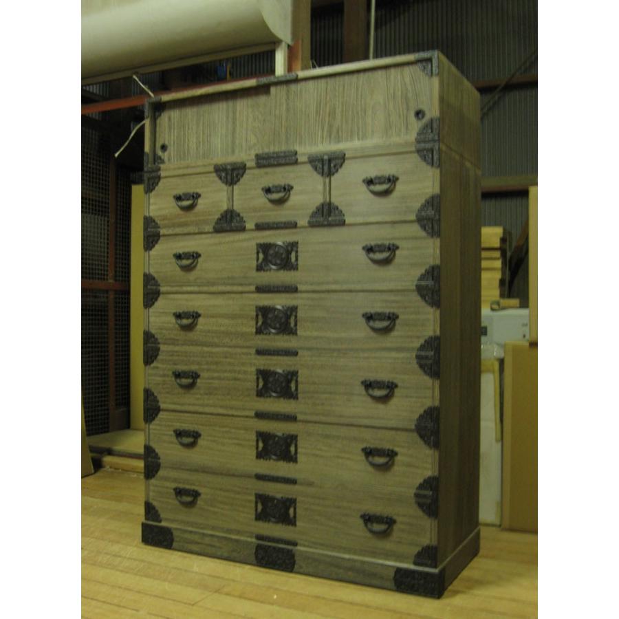 タンスたんす箪笥レトロ収納着物 総桐整理箪笥・引戸付・仙台箪笥風