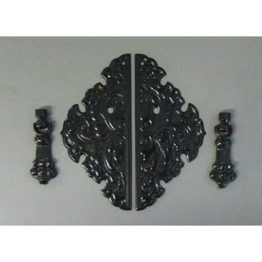 箪笥金具たんす前飾りDIY建具唐草扉前飾り 商品番号k-63350 : 桐箪笥