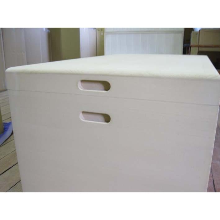 桐 衣装箱 木箱 深型 長持ち型 総桐衣装箱・深型 1段・キャスター付