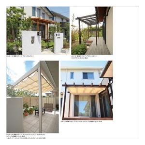 タカショー ポーチガーデン EUポーチ（壁寄せタイプ） 2間×8尺 ＊シェードは別売です クリア_3