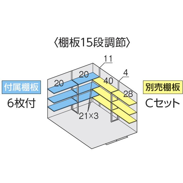 『配送は関東・東海限定』イナバ物置　FS／フォルタ　FS-3030H　PS　ハイルーフ　多雪型『屋外用中型・大型物置』『追加金額で工事も可能』　PS（プラチナシルバー）