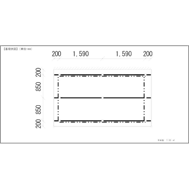 LIXIL リクシル 人工木ウッドデッキ 樹ら楽 プレーンタイプ 2.0間（3650mm） × 7尺（2128mm） 幕板Bセット 束柱Bタイプ（調整） ロング束柱（373〜1000mm）_10