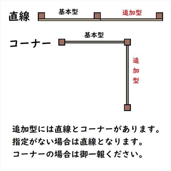 タカショー　エバー　23型セット（京庵あじろ）　60角柱（片面）　追加型（片柱）　高さ1800タイプ　『竹垣フェンス　柵』 虎千鳥_3